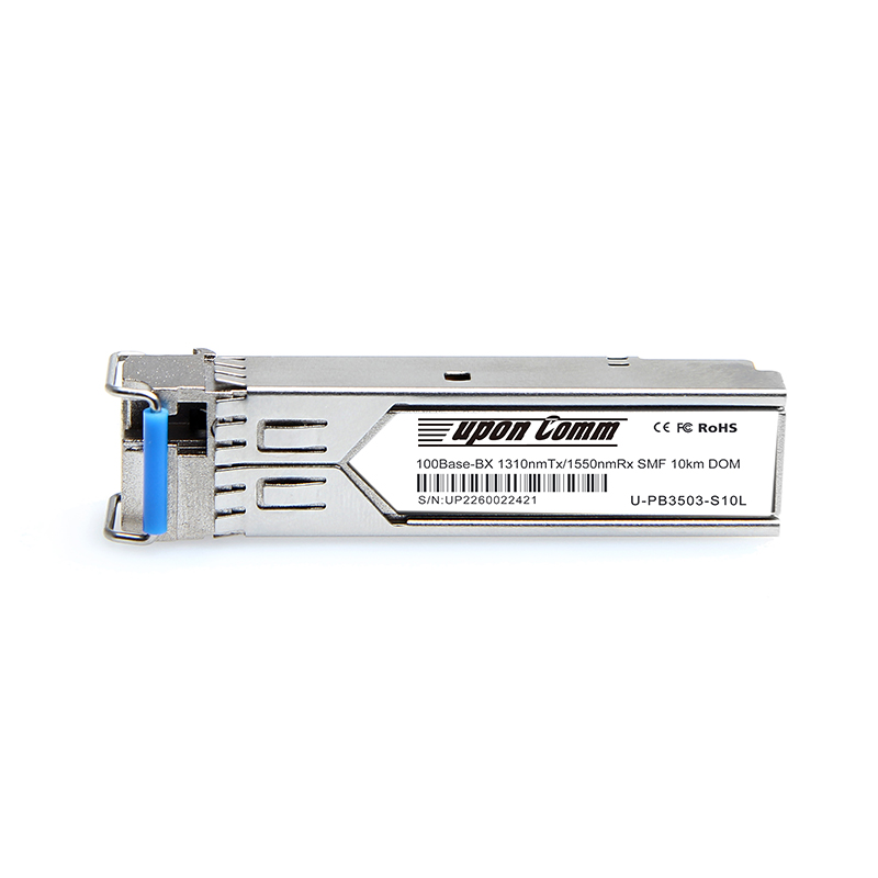 100Base-BX 1310nmTx/1550nmRx SMF 10km DOM SFP Optical Transceiver